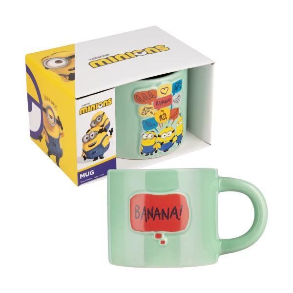 PALADONE 400ml EMBOSSED MUG MINIONS