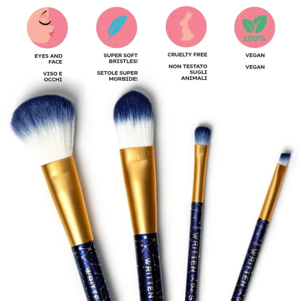LEGAMI OH MY GLOW -ΣΕΤ 4 ΒΟΥΡΤΣΕΣ MAKEUP - ΑΣΤΕΡΙΑ
