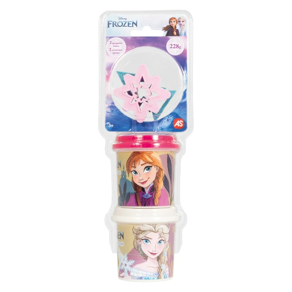 AS DOUGH DISNEY FROZEN & MARVEL SPIDERMAN SET OF 2 DOUGH POTS WITH 2 CUTTERS 228gr FOR AGES 3+ - 8 DESIGNS