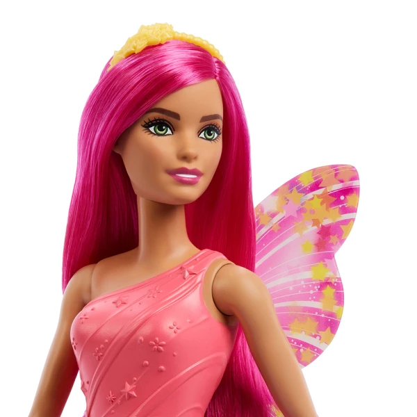 BARBIE ΚΟΥΚΛΑ ΝΕΡΑΪΔΑ ΜΠΑΛΑΡΙΝΑ ΡΟΖ ΦΤΕΡΑ