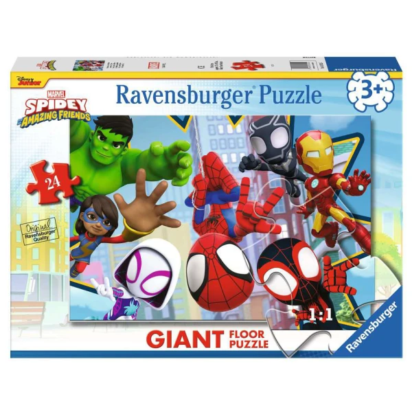 RAVENSBURGER ΠΑΖΛ ΔΑΠΕΔΟΥ 24 τεμ. SPIDEY AND FRIENDS