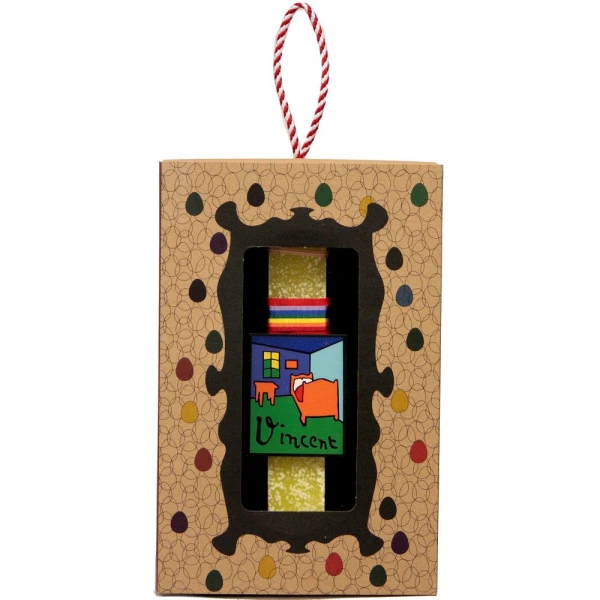 SYNCHRONIA HANDMADE CANDLE 20 cm ART MAGNET YELLOW