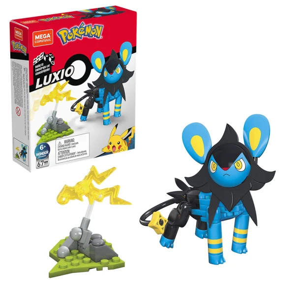 MEGA CONSTRUX POKEMON POWER PACK - LUXIO 67 pcs