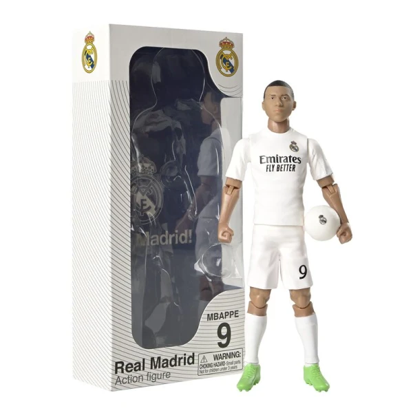 COLLECTIBLE ACTION FIGURE 20 cm REAL MADRID SOCCER - KYLIAN MBAPPE