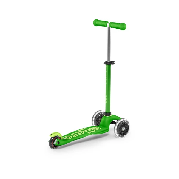 MICRO 3-WHEELS MINI MICRO DELUXE LED SCOOTER GREEN