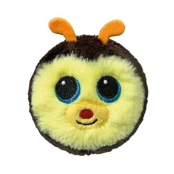 TY FLUFFY BALL BEANIE BOUNCERS - YELLOW BEE