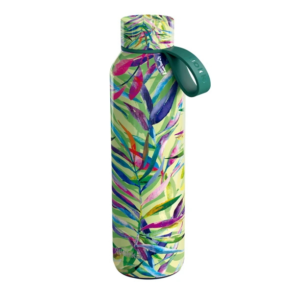 QUOKKA THERMAL STAINLESS STEEL BOTTLE SOLID 630ml WITH STRAP - COLOR NATURE