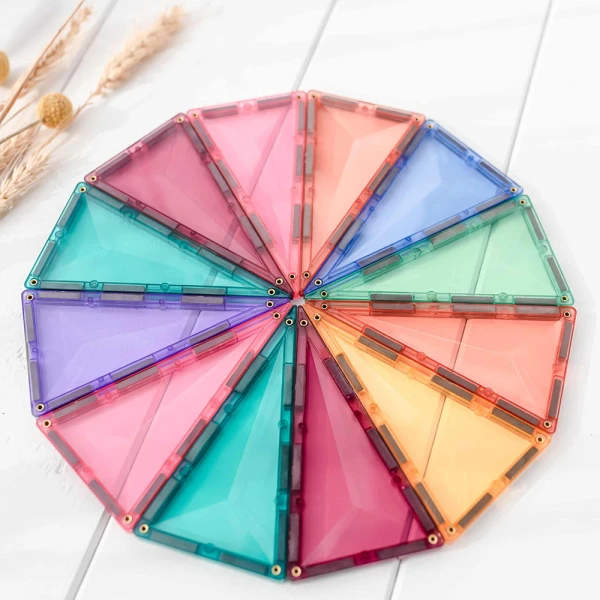 CONNETIX MAGNETIC TILES PASTEL GEOMETRY PACK 40 pcs