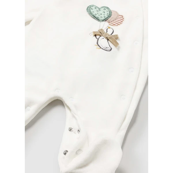 MAYORAL SET 2 ROMPERS VELOUR GREEN