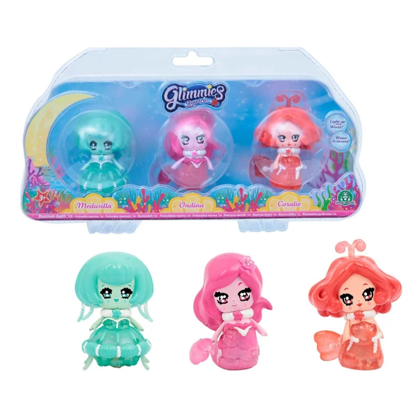 GLIMMIES AQUARIA SET 3 DOLLS