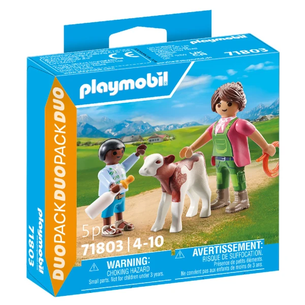 PLAYMOBIL DUOPACK ΑΓΡΟΤΙΣΣΑ ΚΑΙ ΠΑΙΔΑΚΙ ΜΕ ΜΟΣΧΑΡΑΚΙ