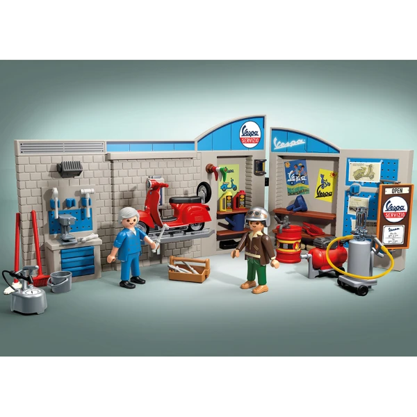 PLAYMOBIL VESPA 60S VESPA GARAGE