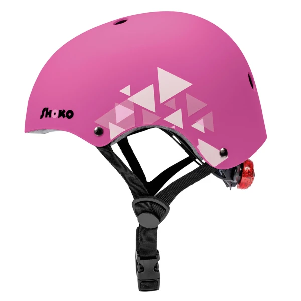 SHOKO PROTECTIVE HELMET WITH LIGHT - BUBBLE BLUSH