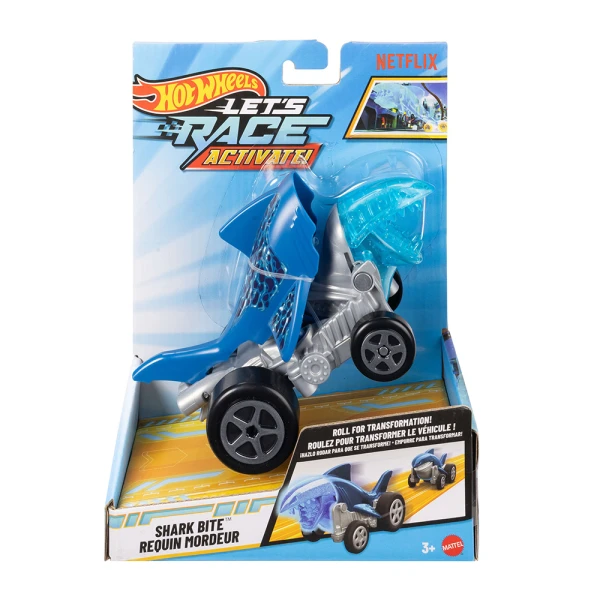 HOT WHEELS ΑΥΤΟΚΙΝΗΤΑΚΙ 1:32 LET\'S RACE ACTIVATE - SHARK BITE