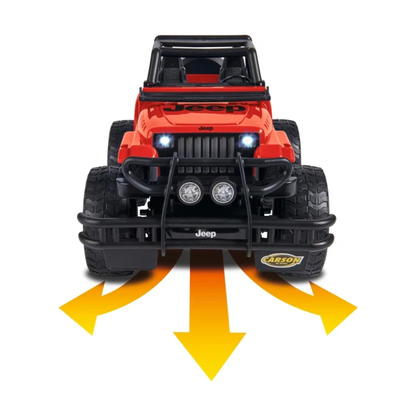 ΤΗΛΕΚΑΤΕΥΘΥΝΟΜΕΝΟ CARSON 1:12 JEEP WRANGLER 2.4G 100% RTR ΚΟΚΚΙΝΟ