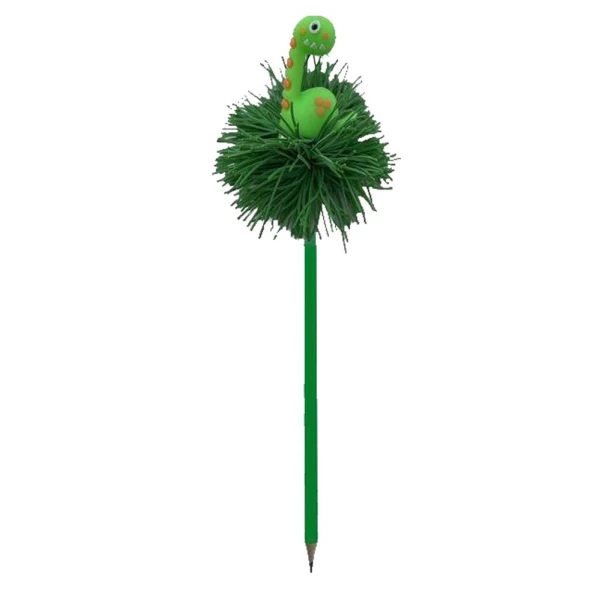 THE LITTLIES PENCIL WITH RUBBER DINOSAUR - 3 COLOURS