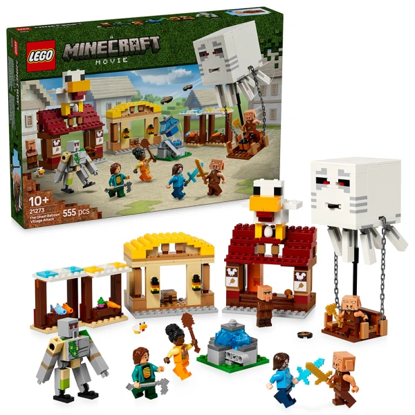 LEGO® MINECRAFT® ΕΠΙΘΕΣΗ ΤΟΥ ΑΕΡΙΚΟΥ-ΑΕΡΟΣΤΑΤΟΥ ΣΤΟ ΧΩΡΙΟ