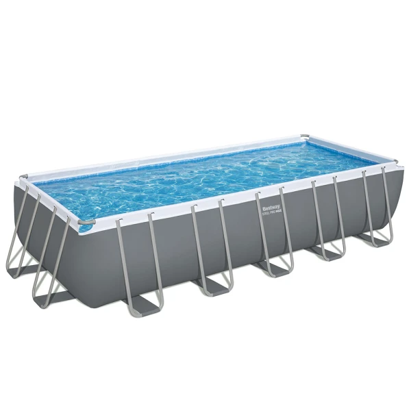 BESTWAY RACTANGULAR POOL STEEL PRO MAX 640X274X132 cm