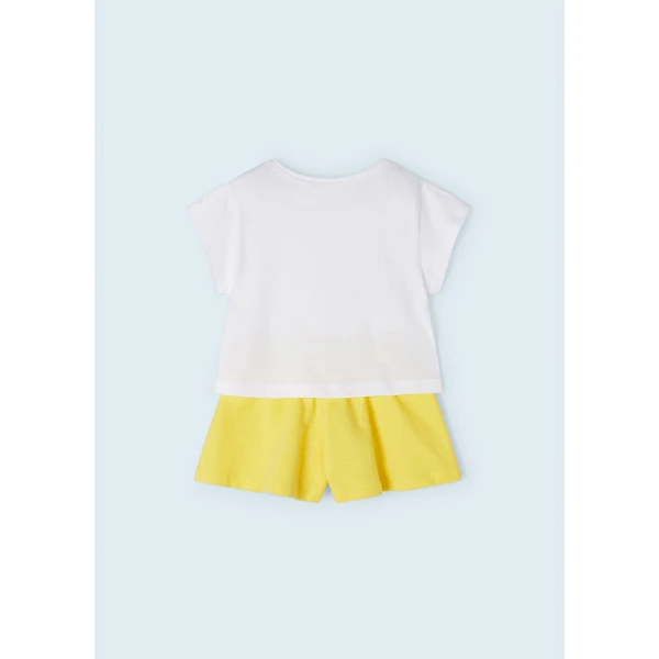 MAYORAL SET SHORT PANTS PRINTED YELLOW