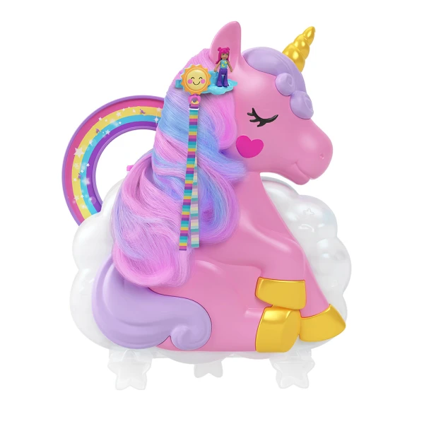 POLLY POCKET MINI BEAUTY SALON UNICORN