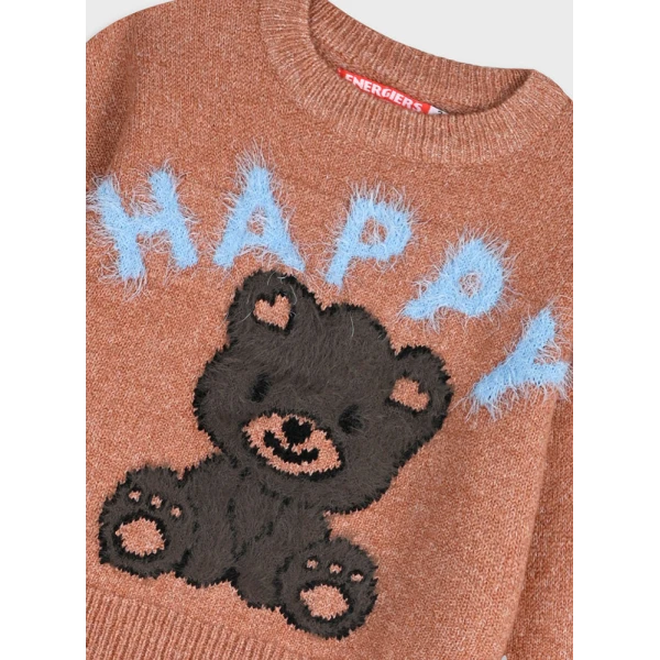 ENERGIERS PULLOVER GIRL BEBE CORAL GOLD