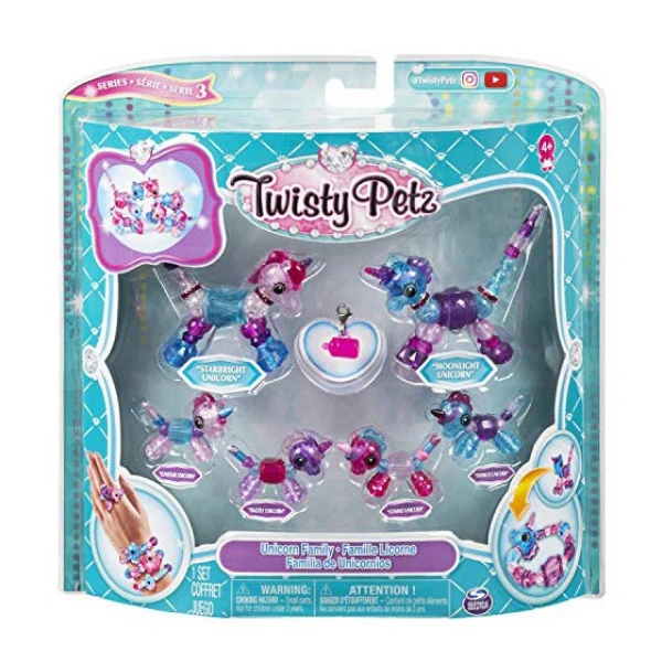 TWISTY PETZ ΒΡΑΧΙΟΛΟΖΩΑΚΙΑ ΟΙΚΟΓΕΝΕΙΑΚΗ ΣΥΣΚΕΥΑΣΙΑ 6 τεμ.