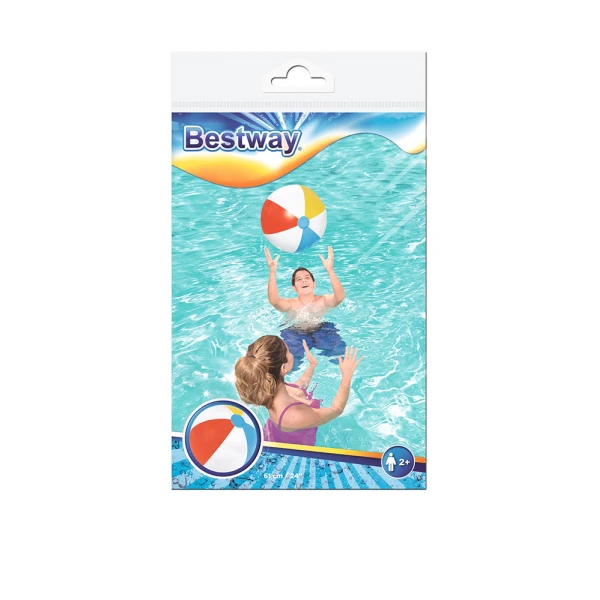 BESTWAY INFLATABLE BEACH BALL 61 cm 3-COLOURED