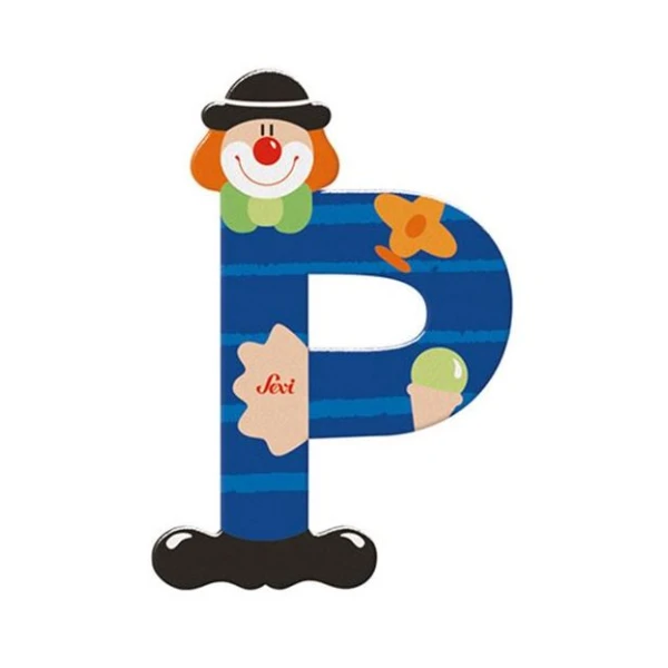 WOODEN LETTER Ρ CLOWN