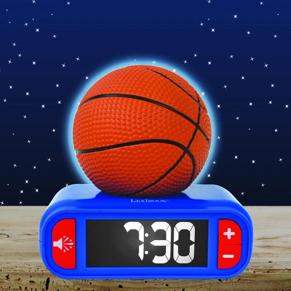 LEXIBOOK CHILDREN\'S TABLE CLOCK ALARM – BASKETBALL
