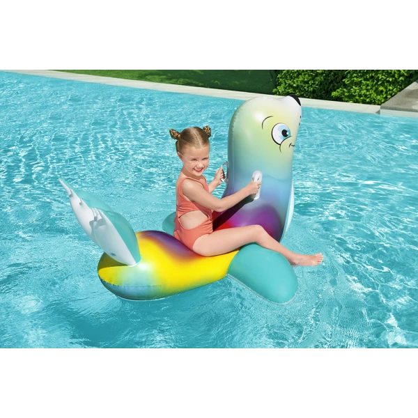 BESTWAY ΦΟΥΣΚΩΤΟ RIDE-ON 157X114 εκ. FLASH N\' SPLASH ΦΩΚΙΑ