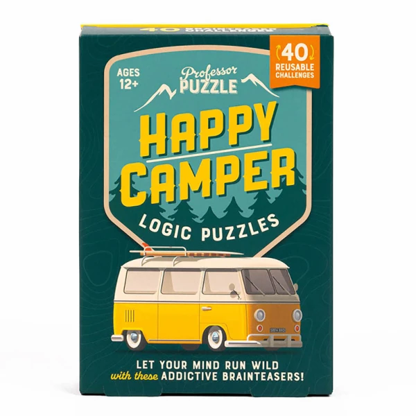 PROFESSOR PUZZLE HAPPY CAMPER LOGIC PUZZLES
