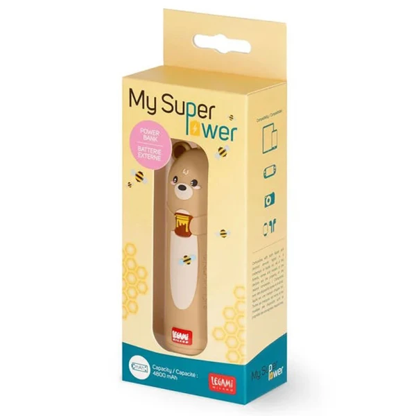LEGAMI MY SUPER POWER 4800 mAh POWER BANK - TEDDY BEAR