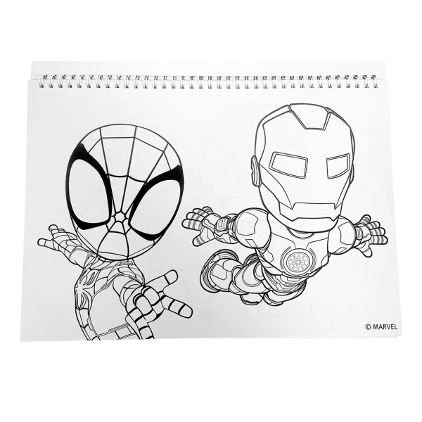 DRAWING PAD 23X33 cm 40 SHEETS AND STICKERS SPIDEY AND HIS AMAZING FRIENDS