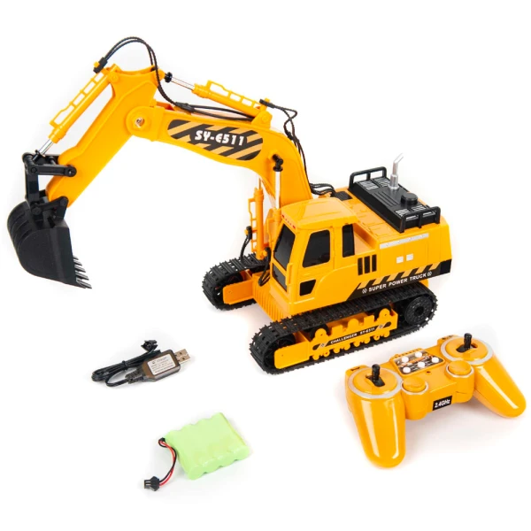 REMOTE CONTROL EXCAVATOR 1:20 WITH 6 FUNCTIONS 2.4GHz
