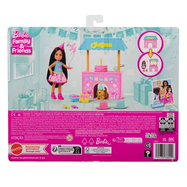 BARBIE FAMILY & FRIENDS CHELSEA BIRTHDAY PARTY SET