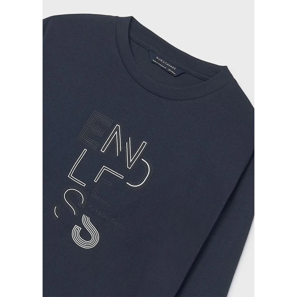 MAYORAL LONG-SLEEVE T-SHIRT BASIC NAVY BLUE