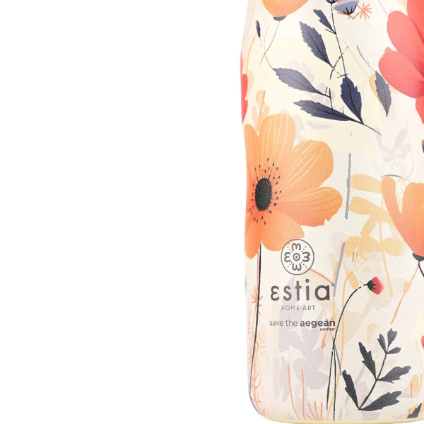 ESTIA HOME ART THERMAL TRAVEL FLASK 500ml - SUMMER REVERIE