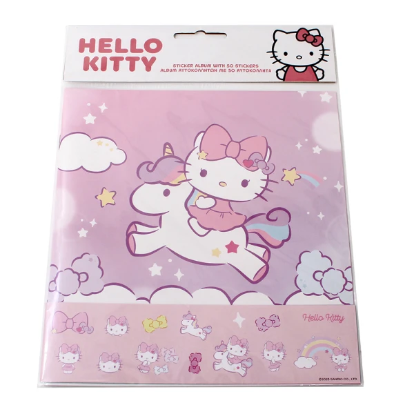 ΒΙΒΛΙΑΡΑΚΙ ΑΥΤΟΚΟΛΛΗΤΩΝ ΜΕ 50 ΑΥΤΟΚΟΛΛΗΤΑ HELLO KITTY