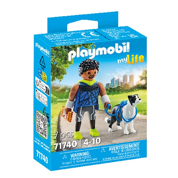 PLAYMOBIL MY LIFE JOGGER WITH BORDER COLLIE