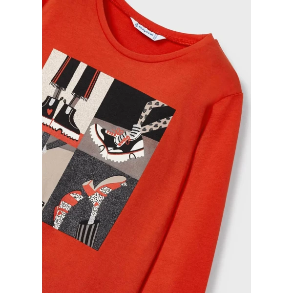 MAYORAL BLOUSE LONG SLEEVES ORANGE