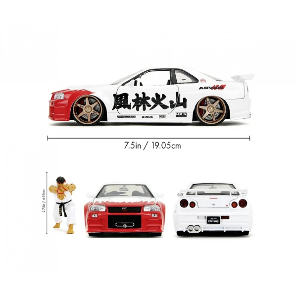 JADA STREET FIGHTER NISSAN SKYLINE GT-R R34 1:24 