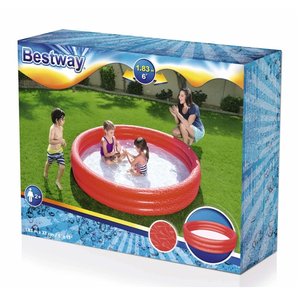 BESTWAY POOL 183X33 cm MONOCHROME RED