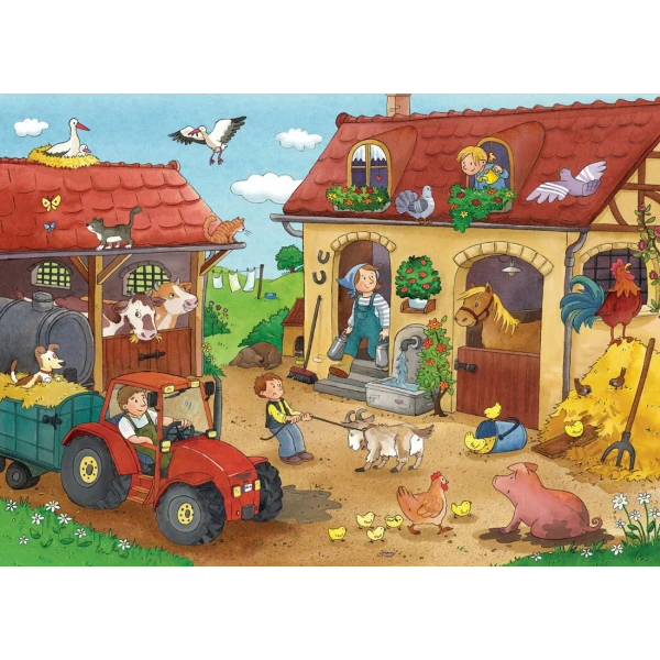 RAVENSBURGER ΠΑΙΔΙΚΟ ΠΑΖΛ 2Χ12 τεμ. ΤΟ ΑΓΡΟΚΤΗΜΑ 07560