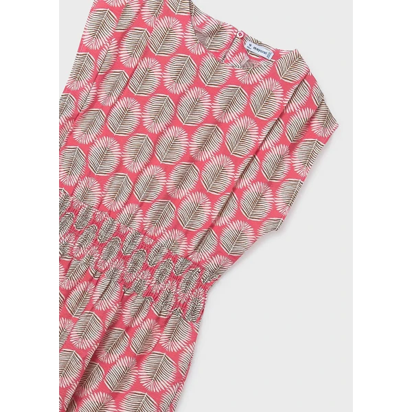MAYORAL DRESS WITH PRINTS CORAL 