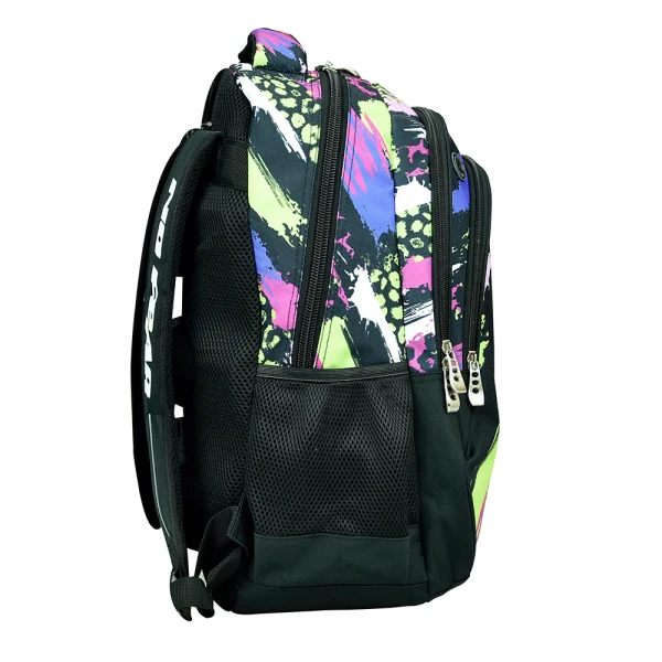 BACK ME UP OVAL BACKPACK NO FEAR FLUO PRINTS