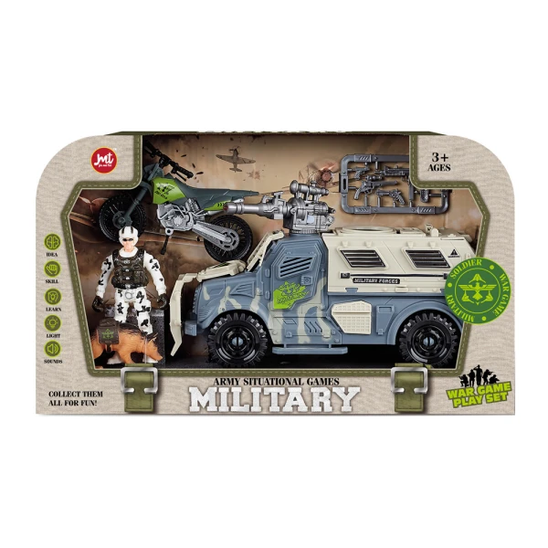 ARMY SET WITH SOUNDS & LIGHTS - 3 DESIGNS
