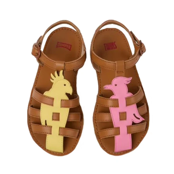 CAMPER ΠΑΙΔΙΚΑ ΠΕΔΙΛΑ ΚΟΡΙΤΣΙ TWINS ΠΟΛΥΧΡΩΜΑ ΚΑΦΕ