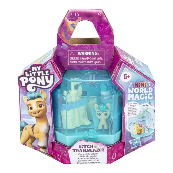 MY LITTLE PONY MINI WORLD MAGIC CRYSTAL KEYCHAIN - HITCH TRAILBLAZER