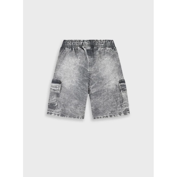 ENERGIERS BERMUDA SHORTS BOY GREY DENIM