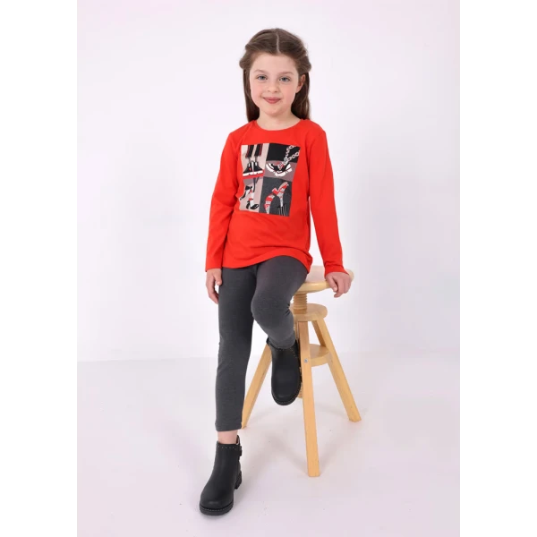 MAYORAL BLOUSE LONG SLEEVES ORANGE